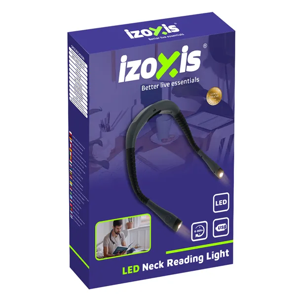 Izoxis 25675 LED kaklo skaitymo lempa