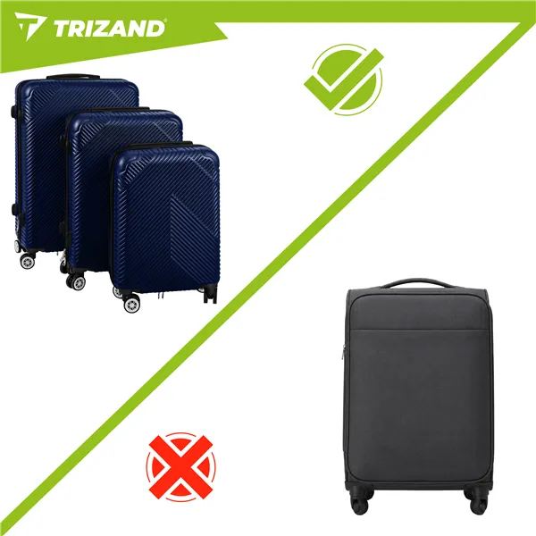 3-vienā čemodānu komplekts - tumši zils Trizand 26664