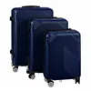 3-in-1 suitcase set - navy blue Trizand 26664