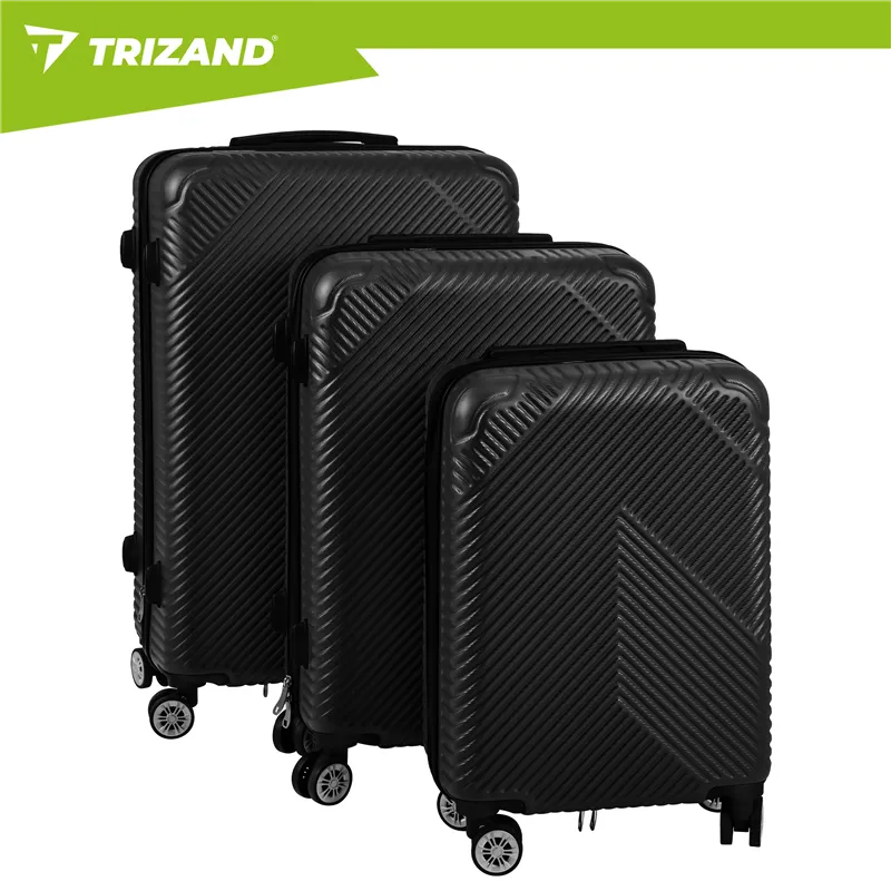 Набор чемоданов 3 в 1 - черный Trizand 26661