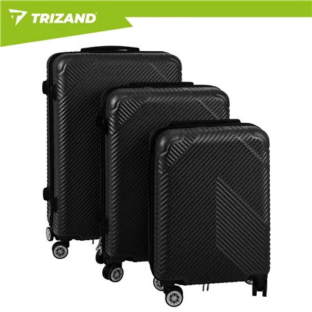 Набор чемоданов 3 в 1 - черный Trizand 26661