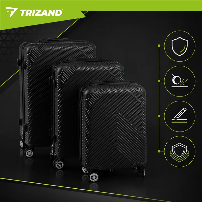 3-in-1 suitcase set - black Trizand 26661