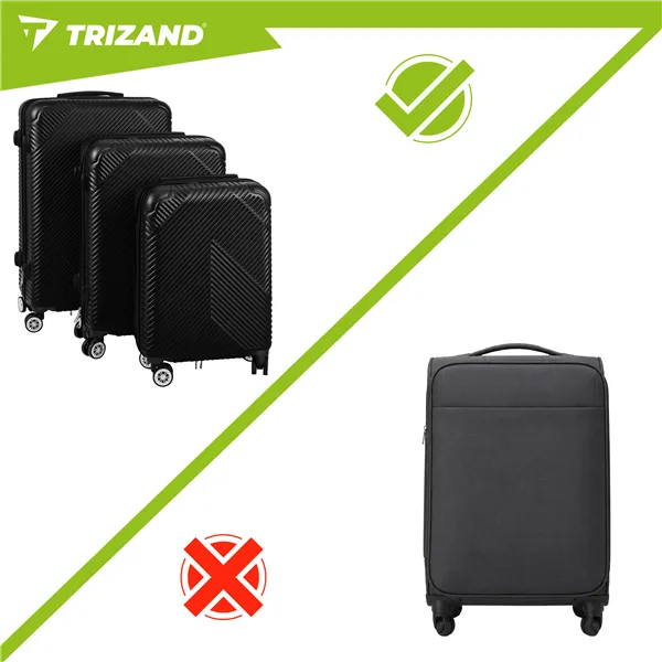 3-ühes kohvrikomplekt - must Trizand 26661