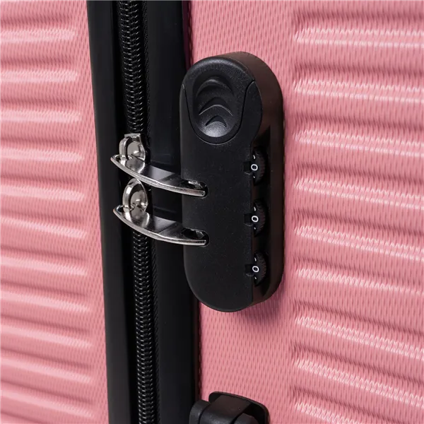 3-in-1 suitcase set - pink Trizand 26663