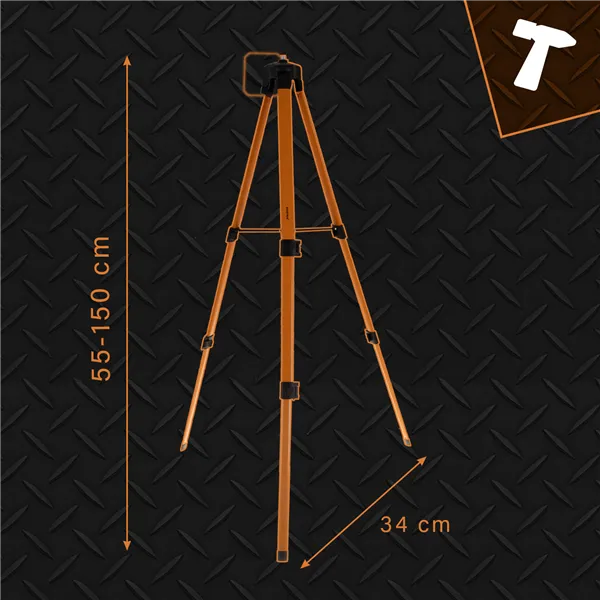 Statīvs krustlīniju lāzeram 150 cm Bigstreen 25964
