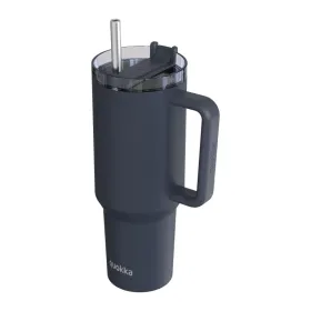 Quokka Stream - Stainless Steel Thermal Mug 1200ml with Straw (Graphite)