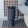 Quokka Stream - Stainless Steel Thermal Mug 1200ml with Straw (Graphite)