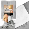 Double-sided blanket 150x200cm light gray Ruhhy 26293