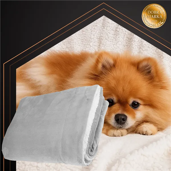 Double-sided blanket 150x200cm light gray Ruhhy 26293