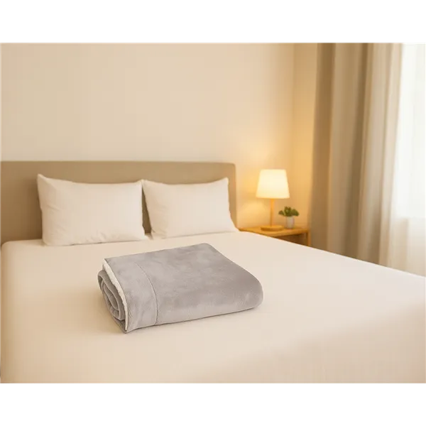 Double-sided blanket 150x200cm light gray Ruhhy 26293