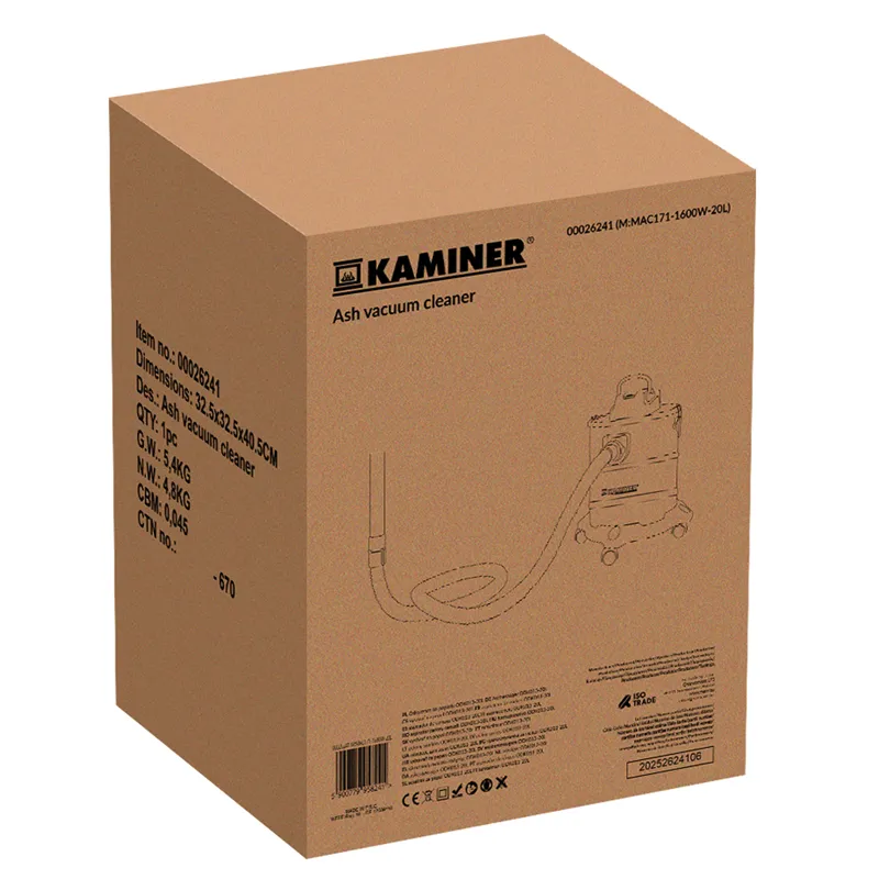 Ash vacuum cleaner ODK013-20L Kaminer 26241