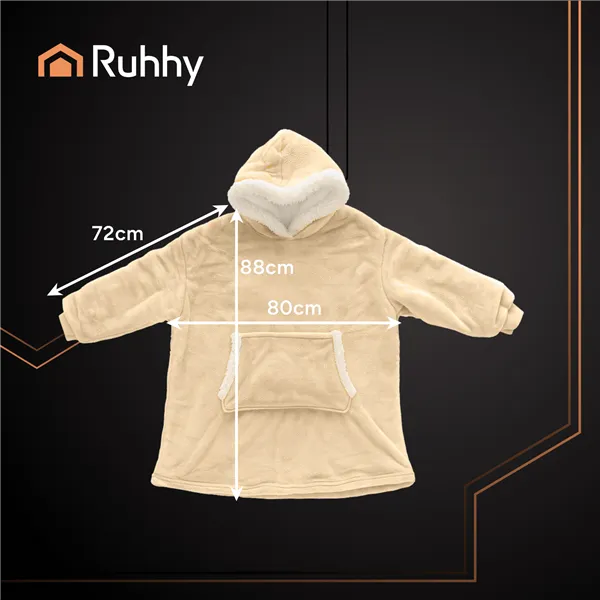 XXL Sweatshirt - Beige Blanket - Ruhhy 26146