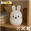 RGB night lamp with remote control - rabbit Izoxis 26204