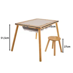 Kruzzel 26366 Sensory Table with Chair