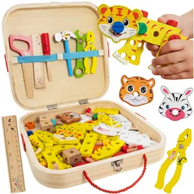 Kruzzel 26581 Wooden Tool Box
