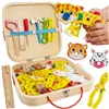 Kruzzel 26581 Wooden Tool Box