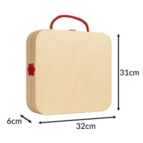 Kruzzel 26581 Wooden Tool Box