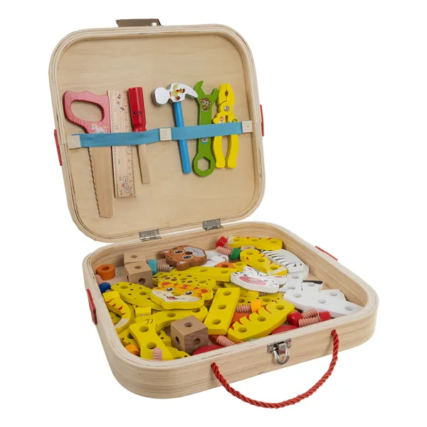 Kruzzel 26581 Wooden Tool Box