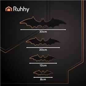 Bat - 3D stickers - 56 pcs. Ruhhy 26026