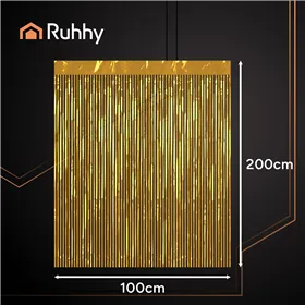 Decorative curtain 2x1m gold Ruhhy 26173