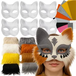 DIY Cat Mask 6 pcs + Accessories Maaleo 26570