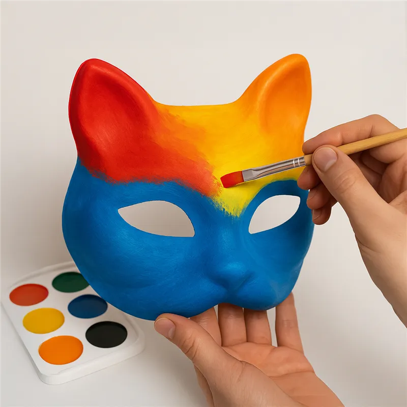 DIY Cat Mask 6 pcs + Accessories Maaleo 26570
