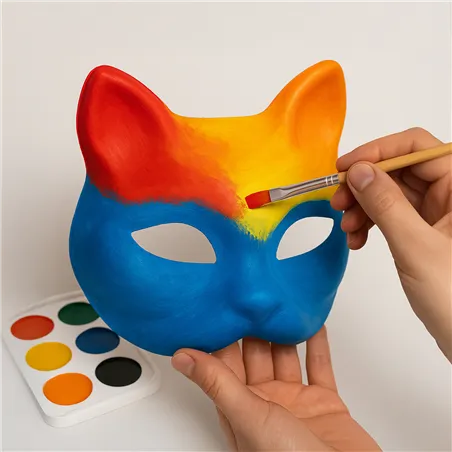 DIY Cat Mask 6 pcs + Accessories Maaleo 26570