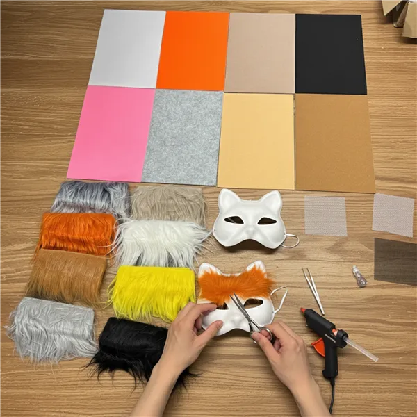 DIY Cat Mask 6 pcs + Accessories Maaleo 26570