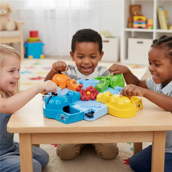 "Hungry Hippos" arcade game