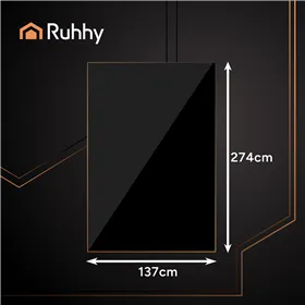 Decorative foil tablecloth black Ruhhy 26569