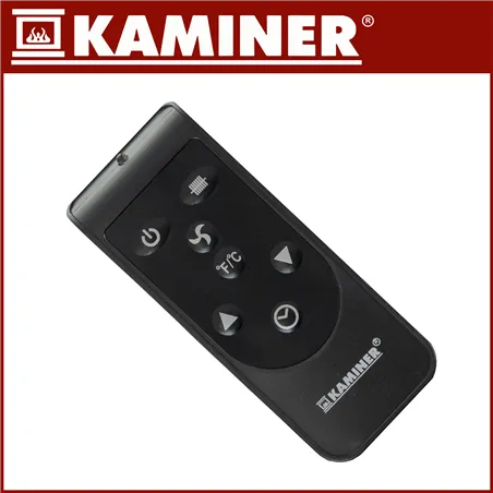 Electric heater - black Ziflo Kaminer 26403