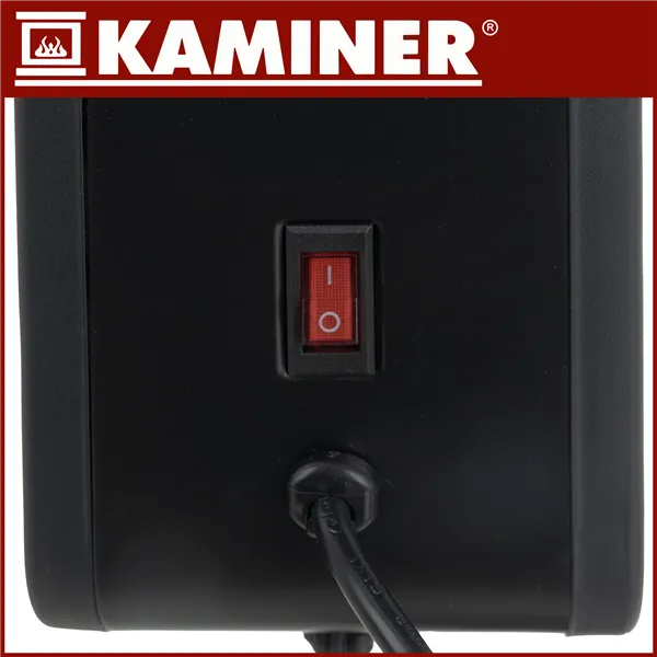 Electric heater - black Ziflo Kaminer 26403