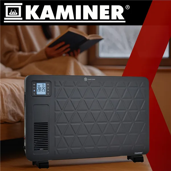 Electric heater - black Ziflo Kaminer 26403