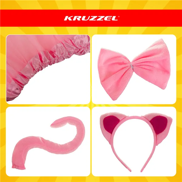 Kitten Costume - Pink 4-Piece Kruzzel 26517