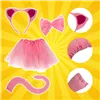 Kitten Costume - Pink 4-Piece Kruzzel 26517