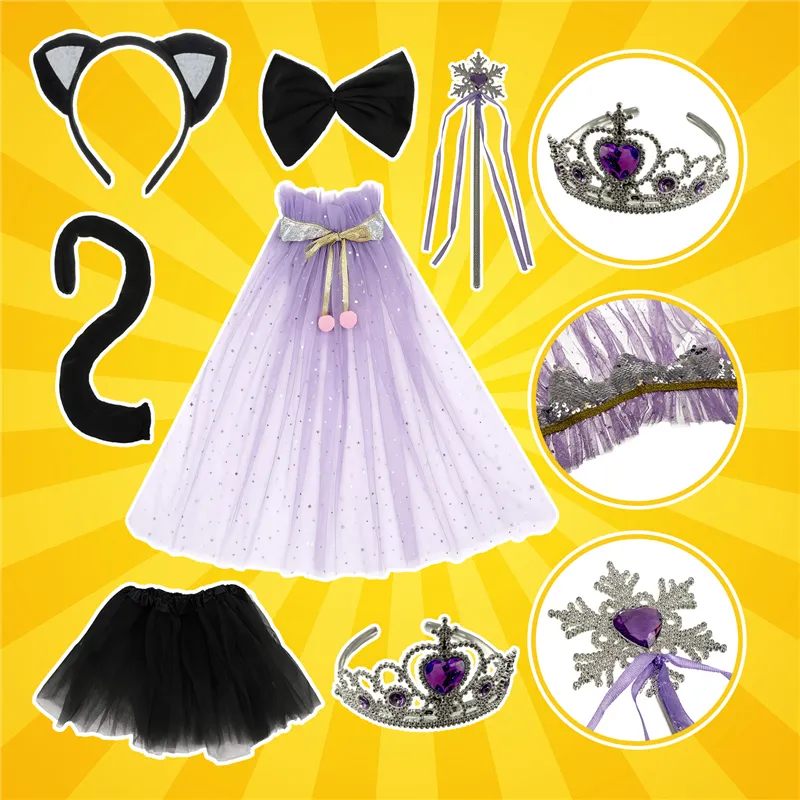 Kitten costume - 7-piece set Kruzzel 26474