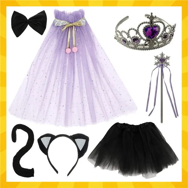 Kitten costume - 7-piece set Kruzzel 26474