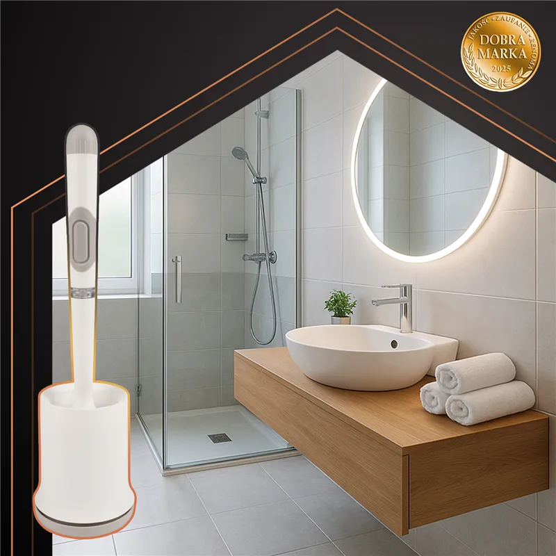 Silicone bathroom brush white Ruhhy 25881