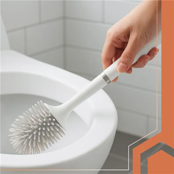 Silicone bathroom brush white Ruhhy 25881