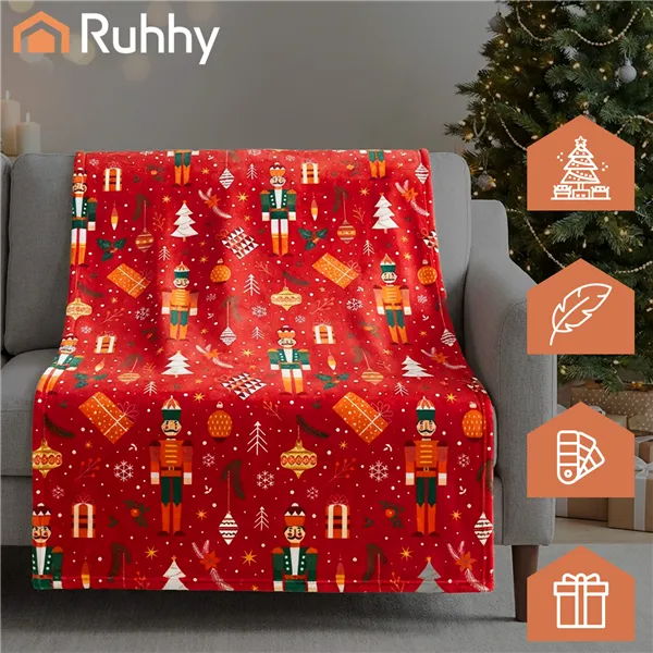 Flannel Christmas Blanket 1.5x2m Ruhhy 26607