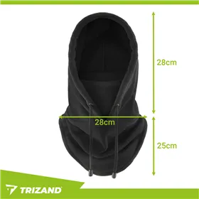 Winter scarf - black Trizand 26127
