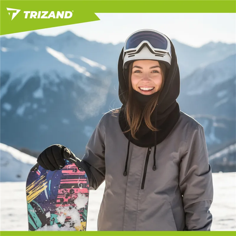 Winter scarf - black Trizand 26127