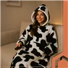 XXL sweatshirt - black and white blanket Ruhhy 26538
