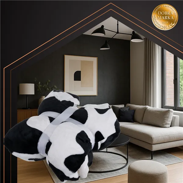 XXL sweatshirt - black and white blanket Ruhhy 26538