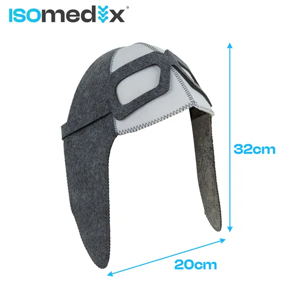 Felt sauna hat - aviator Isomedix 26456