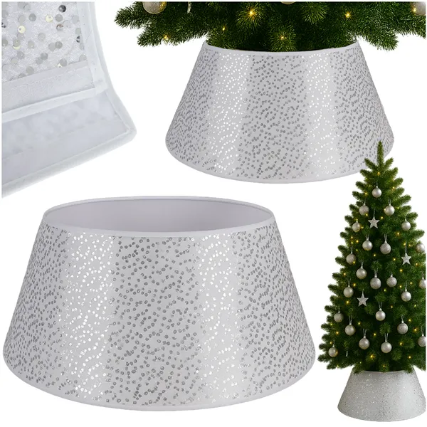 Christmas tree cover 60x22cm silver Ruhhy 25361