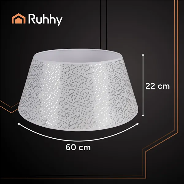 Christmas tree cover 60x22cm silver Ruhhy 25361
