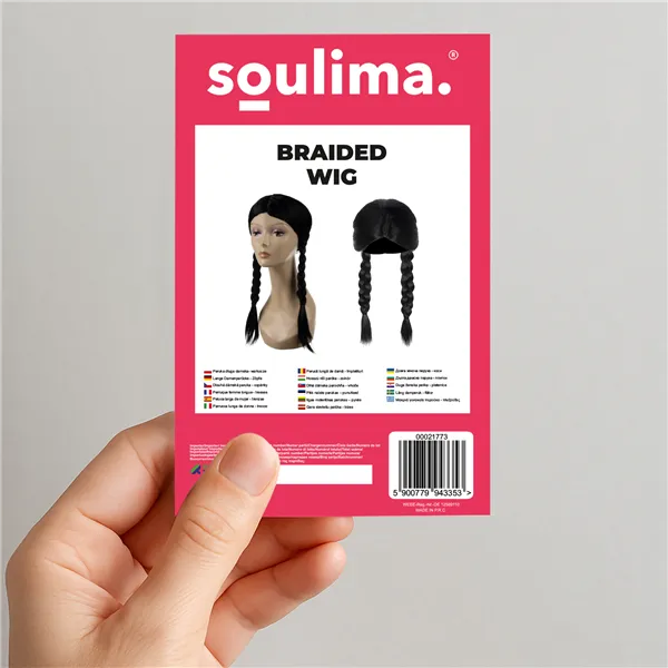 Long women&39s wig - braids Soulima 26861