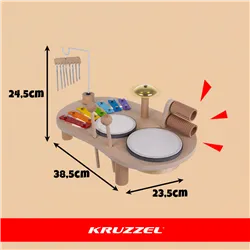 Kruzzel 26420 wooden music table