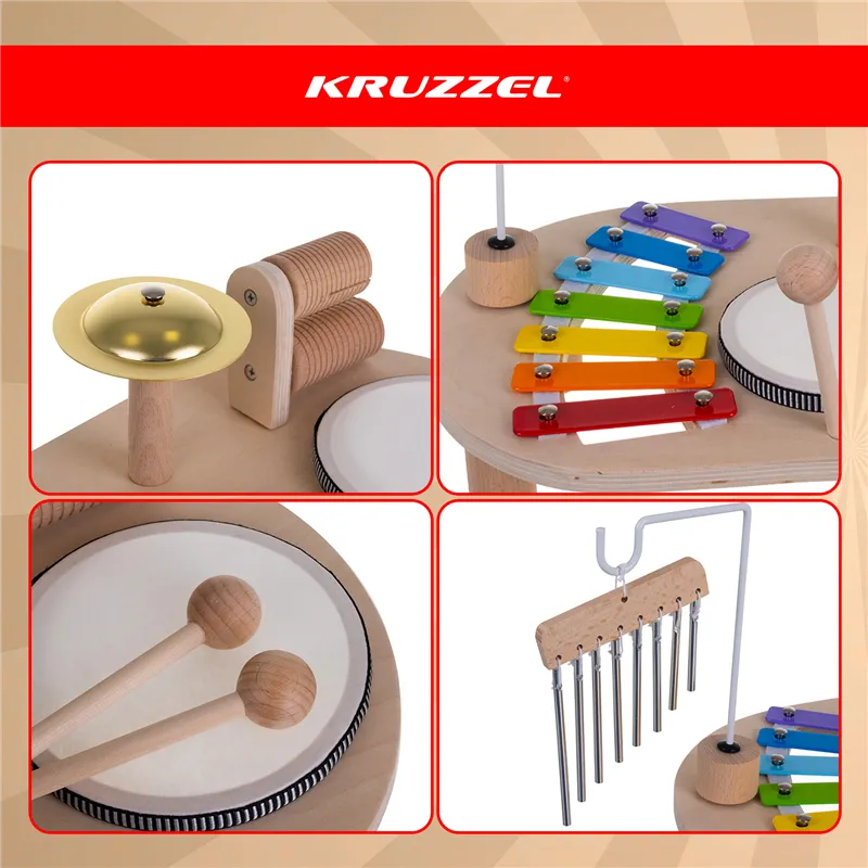 Kruzzel 26420 wooden music table